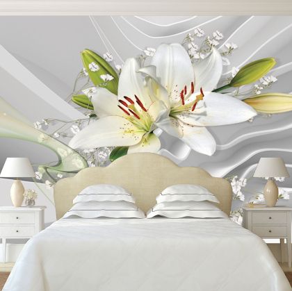 T0774 Wallpaper 3D Abstraction - Lilium