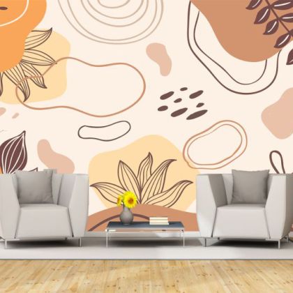 T0889 Wallpaper Floral motifs