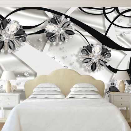 T9014 Wallpaper 3D Diamonds