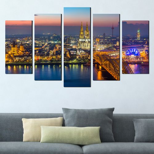 Canvas art for home city landscape