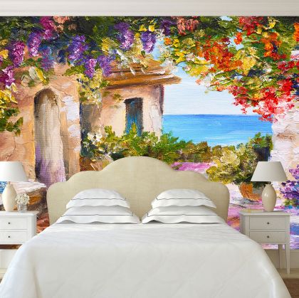 T9042 Wallpaper Art summer sea landscape 