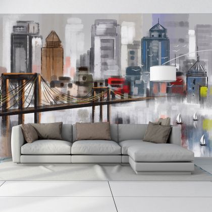T9073 Wallpaper Abstract city