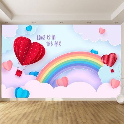 T9118 3D Wallpaper Love is in the air
