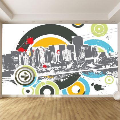T9147 Wallpaper Abstract city