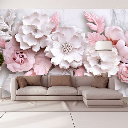 T9231 Wallpaper 3D flowers