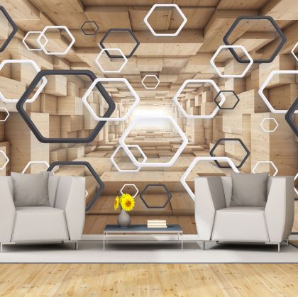 T9240 Wallpaper 3D abstraction Тunnel
