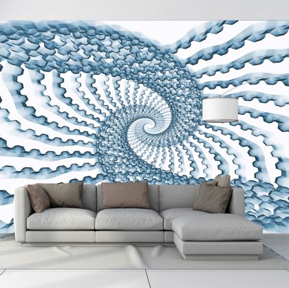 T9251 Wallpaper 3D abstraction Spirals