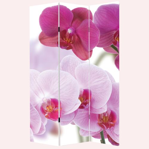 P0099 Decorative Screen Room divider Beautiful orchids (3,4,5 or 6 panels)