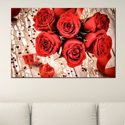 Картина за стена червени рози