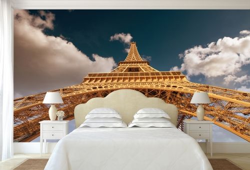 Фототапет за спалня Айфелова кула