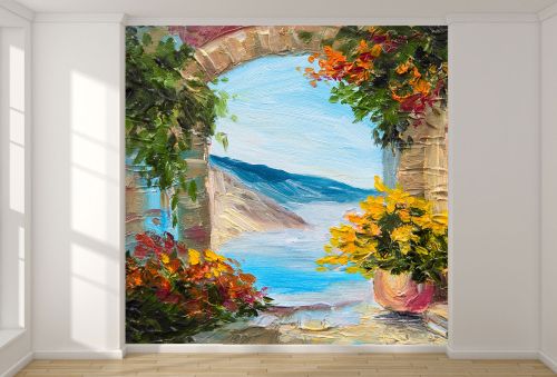 T9040 Wallpaper Art summer sea landscape 