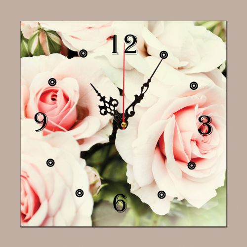 C0033_1 Clock with print Pure beauty