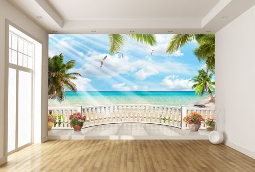 T9150 Wallpaper Terrace with sea view