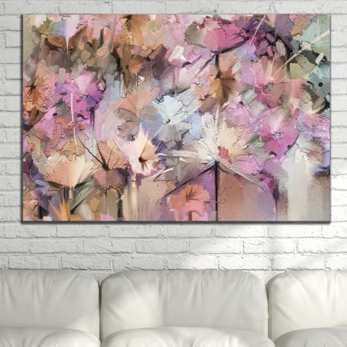 0876 Wall art decoration Abstract flowers