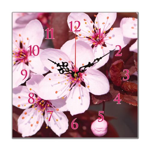C0357_1 Clock with print Blossom