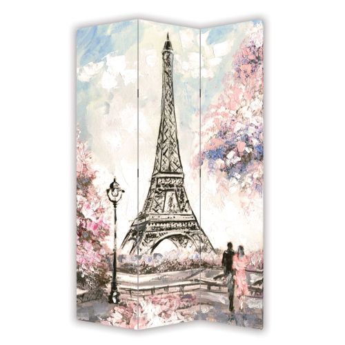 P0415 Decorative Screen Room divider Paris art (3,4,5 or 6 panels)