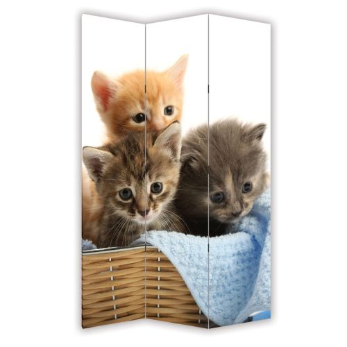 P0425 Decorative Screen Room divider Cute kittens (3,4,5 or 6 panels)