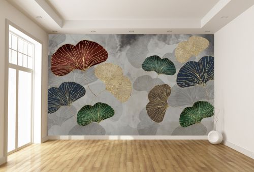 T0954  Фототапет 3D Абстрактни листа