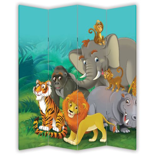 P9033 Декоративен параван Животните от джунглата (3, 4 , 5 или 6 части)