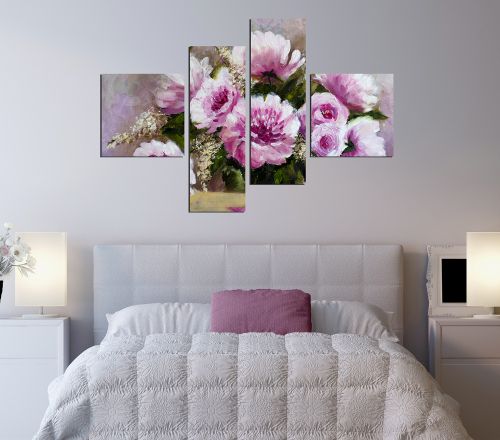 Canvas decoration purple