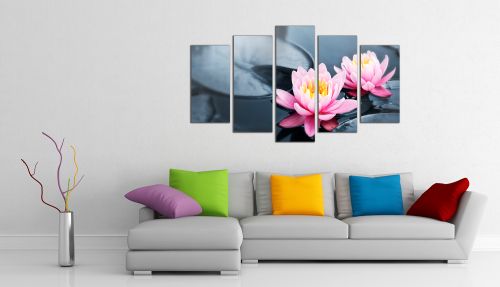 Wall art decoration Water lilies