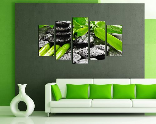 Wall art decoration spa bamboo