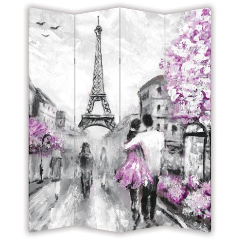 P0417 Decorative Screen Room divider  Lovers in Paris (3,4,5 or 6 panels)