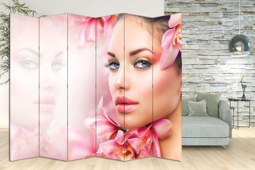 P7008 Decorative Screen Room divider Beauty with orchids (3,4,5 or 6 panels)