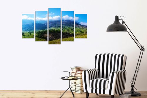 Canvas wall art with beautiful mountain