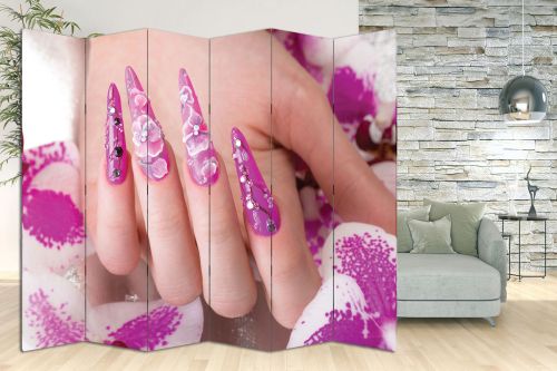 P7015 Decorative Screen Room divider Floral art manicure (3,4,5 or 6 panels)