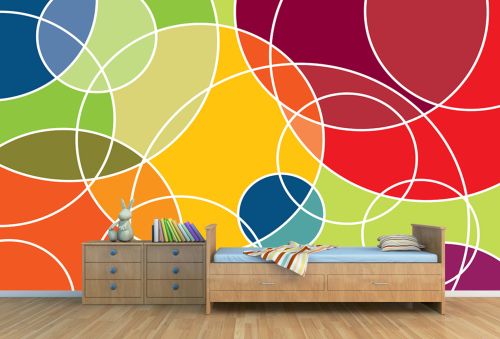 T9345 Wallpaper Colorful circles