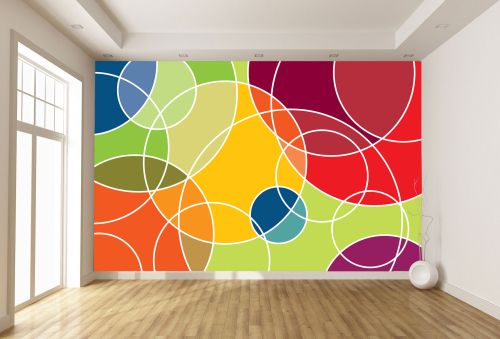 T9345 Wallpaper Colorful circles