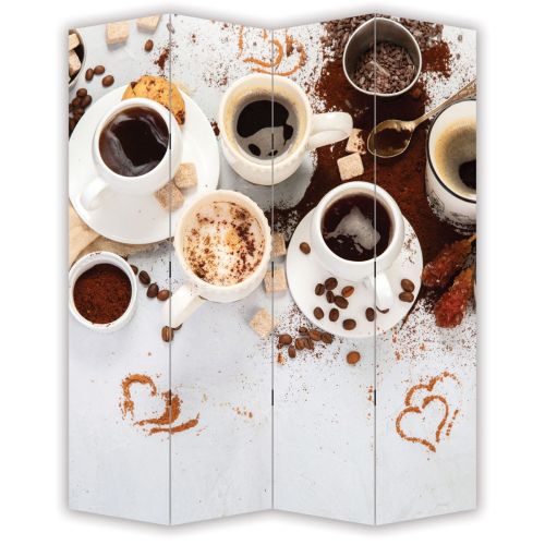 P9355 Decorative Screen Room divider Aromatic coffee (3,4,5 or 6 panels)