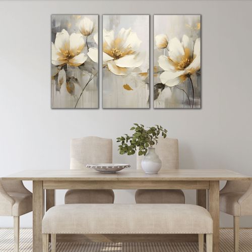 1099 Wall art decoration (set of 3 pieces)  Colors of Harmony - Abstraction