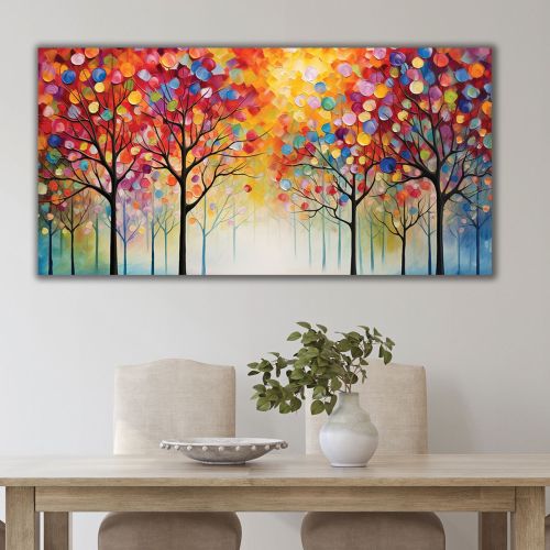 1111 Wall art decoration Forest of colored light