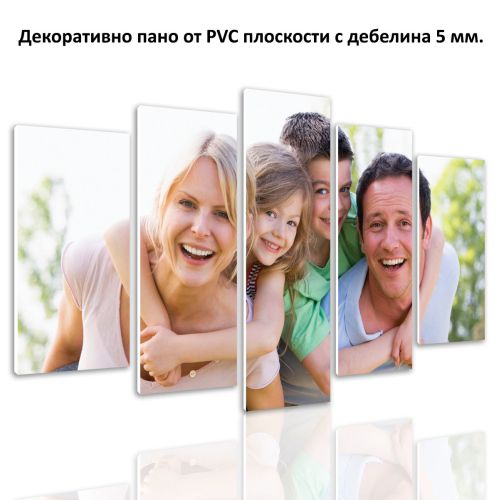 0539 Картина-пано от 5 части от снимка на клиент