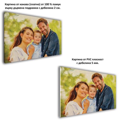 1115 A memory turned into art - Oil portrait from a photograph