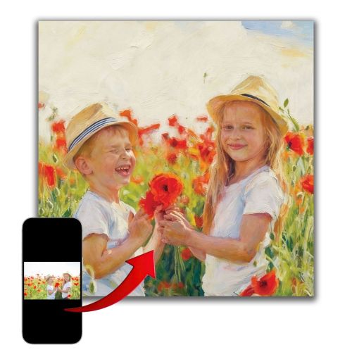 1115 A memory turned into art - Oil portrait from a photograph