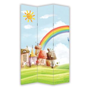 Декоративен параван Дъга  с 3 крила P9052 