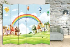 P9052 Декоративен параван Дъга (3, 4, 5 или 6 части)