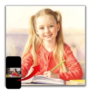 Картина ПОРТРЕТ от снимка подарък за дете 1123