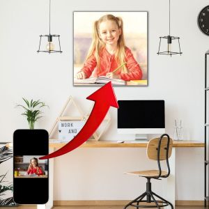 Картина Дигитален ПОРТРЕТ на дете от снимка подарък 1123