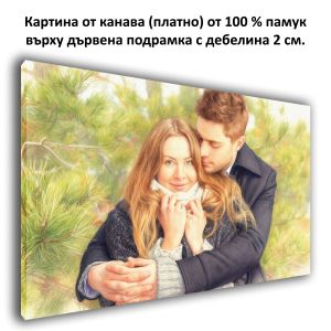 Картина ПОРТРЕТ от снимка подарък загодишнина на канава1123