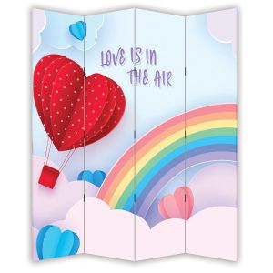 P9118 Decorative Screen Room divider Love is in the air (3,4,5 or 6 panels)
