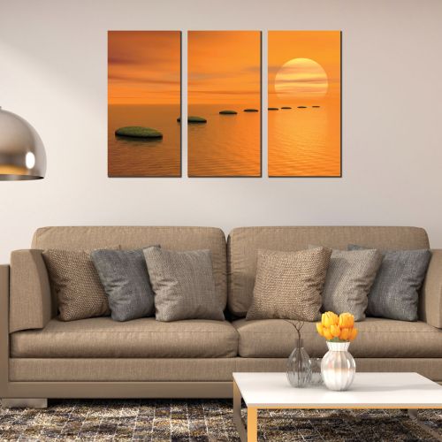 Canvas set of 3 pieces for living room