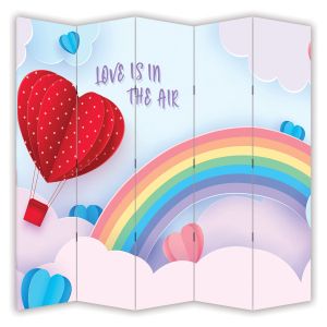 P9118 Decorative Screen Room divider Love is in the air (3,4,5 or 6 panels)