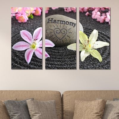 0349 Wall art decoration (set of 3 pieces)  Harmony