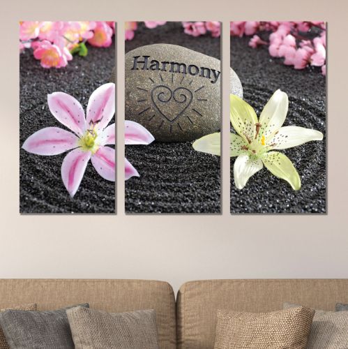 0349 Wall art decoration (set of 3 pieces)  Harmony