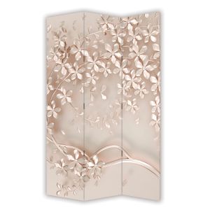 P9341 Декоративен параван Изящни клони, обсипани с нежни цветове (3, 4, 5 или 6 части)
