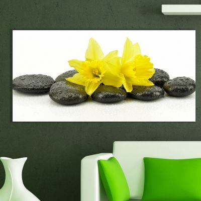 0351 Wall art decoration Yellow narcissus